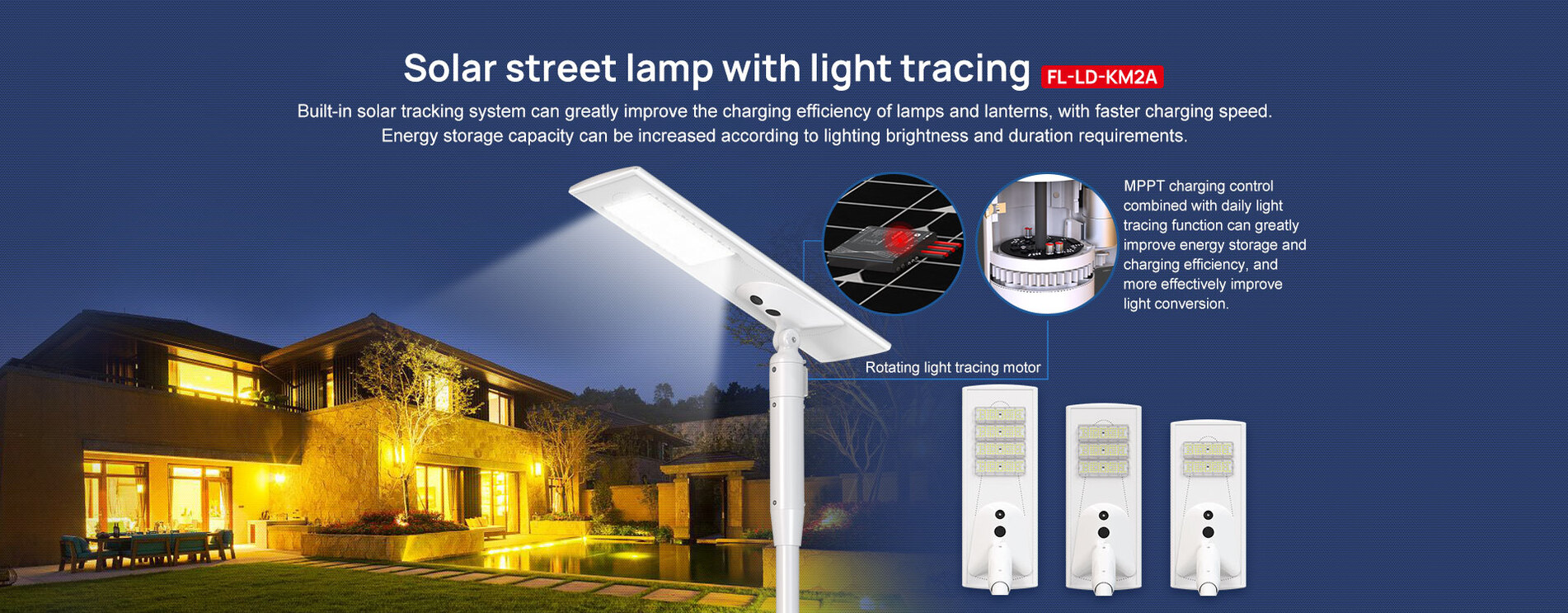 Tracer solar street lamps