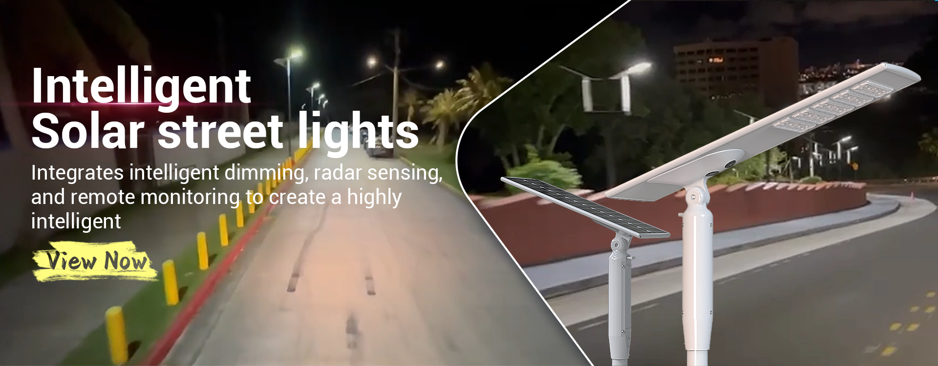 Solar street light with monitoring