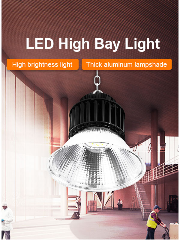 LED high bay light industrial warehouse luminaria LED high-power 60w 100w 150w 200watts mall ufo high bay led lighting for gymn