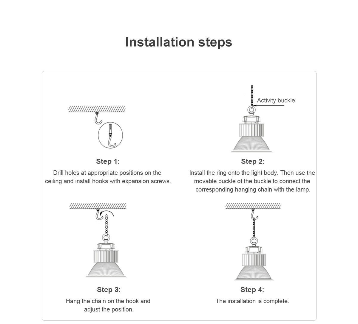 LED high bay light industrial warehouse luminaria LED high-power 60w 100w 150w 200watts mall ufo high bay led lighting for gymn