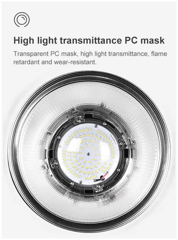 LED high bay light industrial warehouse luminaria LED high-power 60w 100w 150w 200watts mall ufo high bay led lighting for gymn