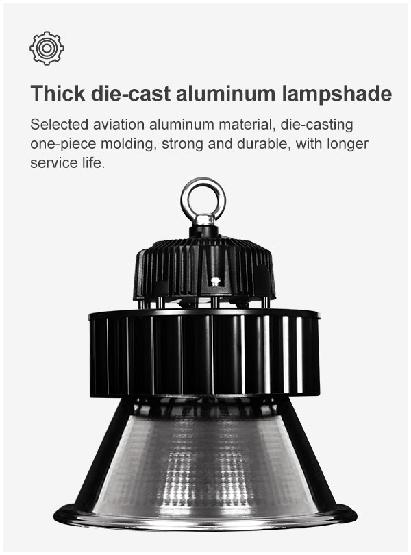 LED high bay light industrial warehouse luminaria LED high-power 60w 100w 150w 200watts mall ufo high bay led lighting for gymn