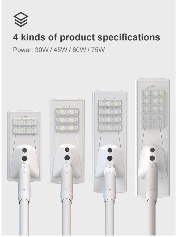 solar street light with CCTV camera Ip65 Outdoor Led Double photovoltaic panels motion sensor 90W 120W 200W 300Watt Integrated 