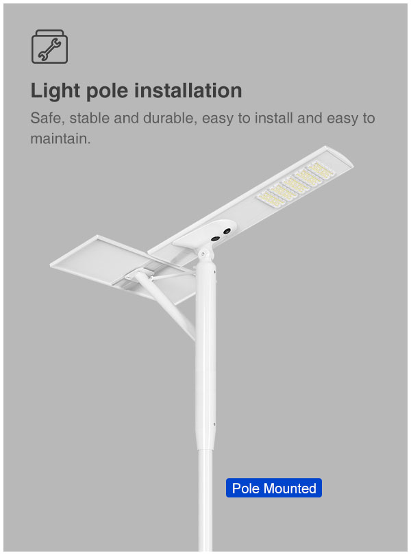 solar street light with CCTV camera Ip65 Outdoor Led Double photovoltaic panels motion sensor 90W 120W 200W 300Watt Integrated 