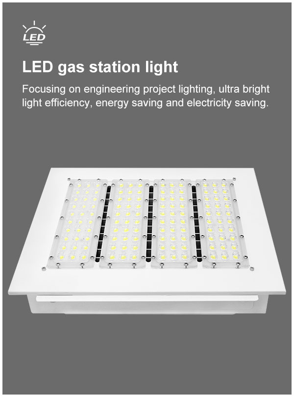 surface mounted 150W 200W 250W canopy lights embed led gas station ceiling light for petrol station