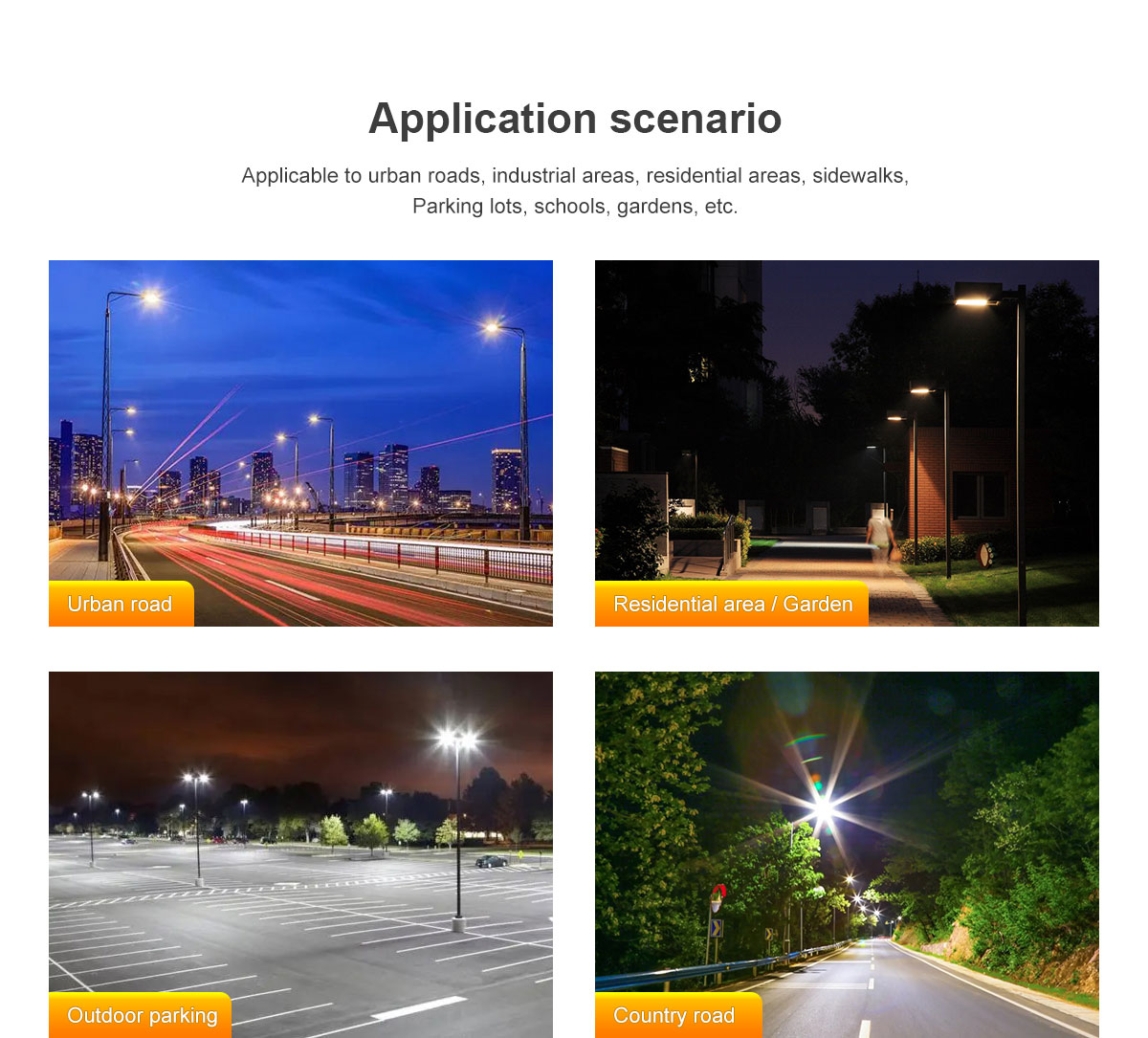 Outdoor street light 240W urban road square garden scenic spot lighting