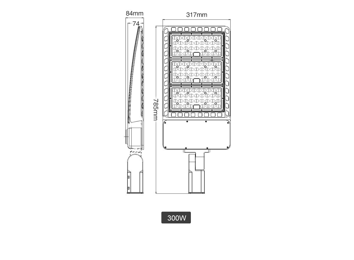 wholesale LED ShoeBox Street Light 100W 150w 200w 300w Samsung Lm301b Photoelectric sensor Outdoor park villa lighting