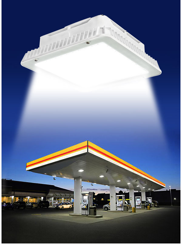 Explosive-proof Surface Mount Canopy Light Fixtures 100w 150w led canopy light gas station