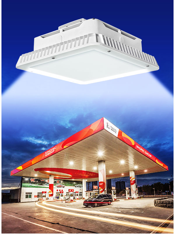 Gas Station Canopy Petrol Led Light Ip65 Outdoor 100w 150watt 200w Led Canopy Light
