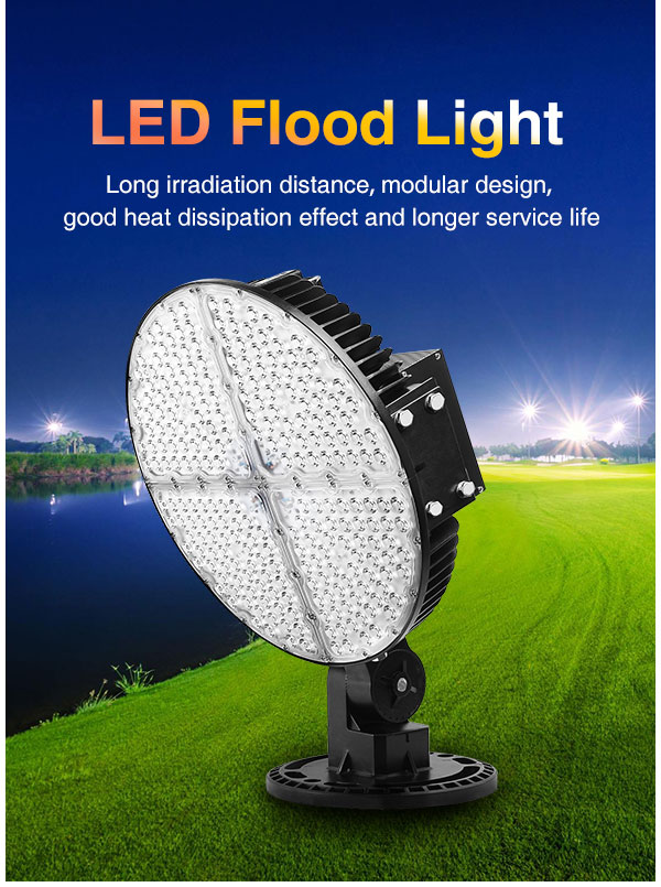 High pole square stadium lights Slim LED Floodlight Feilong lighting super bright construction site lighting spotlight