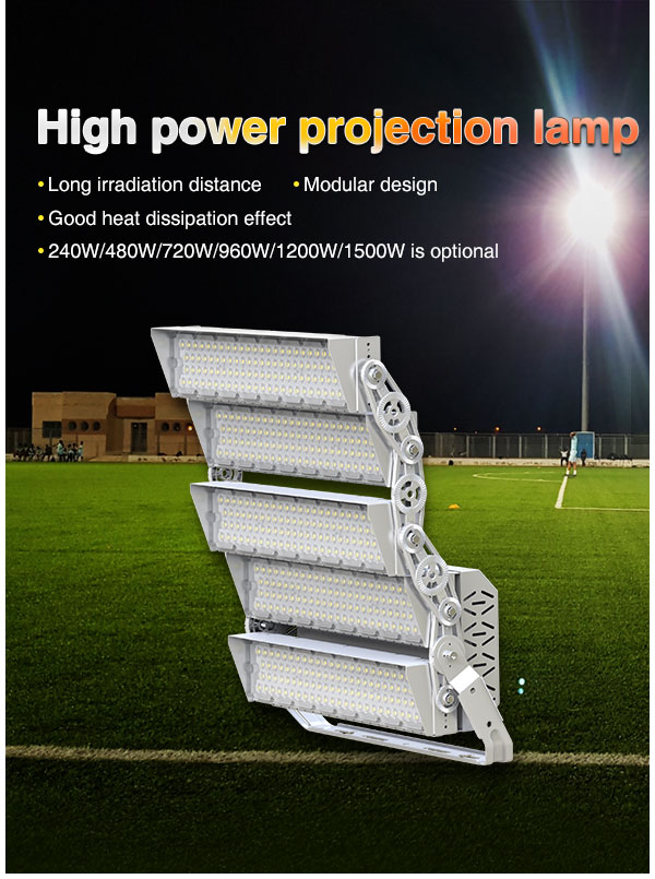 Indoor Outdoor 2000w 1500w 1200watt LED reflector flood lights for basketball tennis court Volleyball Badminton Football fields