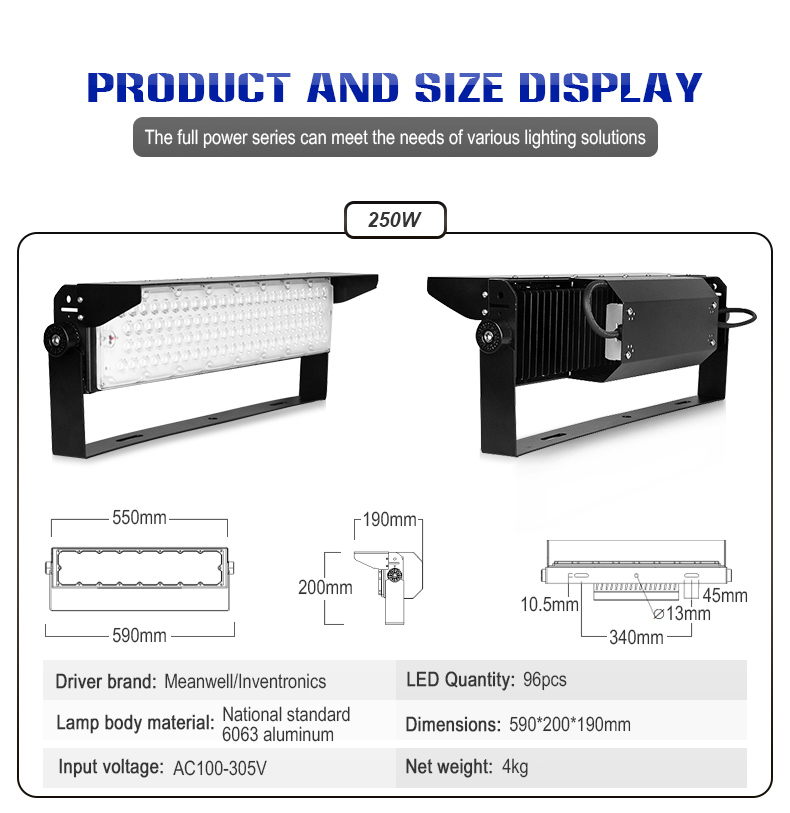 High-power LED stadium lights large construction sites landscape lighting FL-TGD-YY7