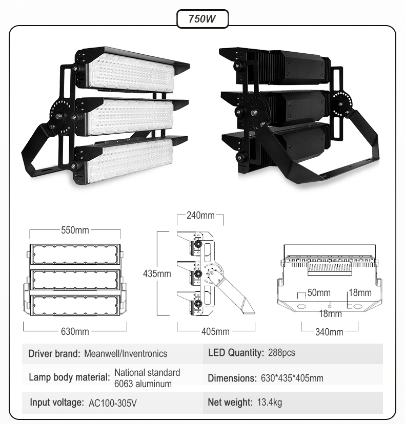 High-power LED stadium lights large construction sites landscape lighting FL-TGD-YY7