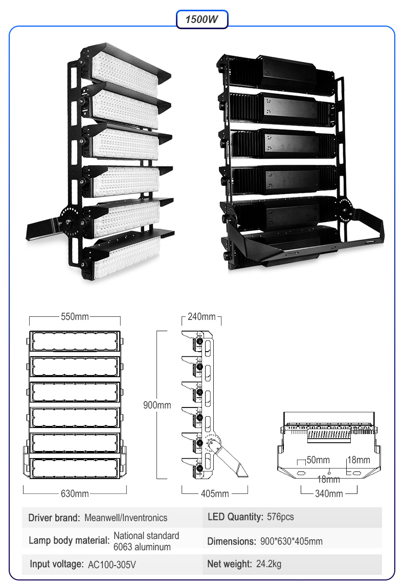 High-power LED stadium lights large construction sites landscape lighting FL-TGD-YY7