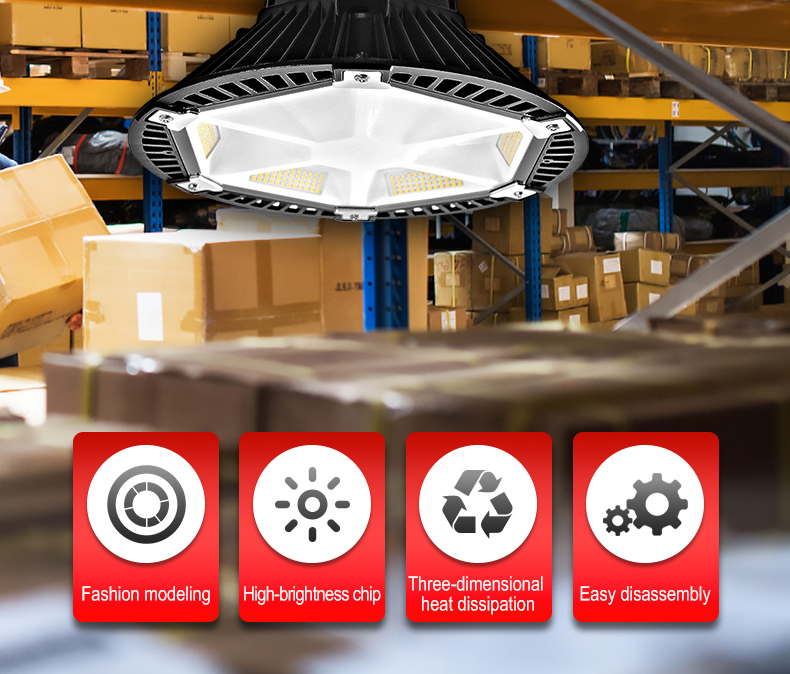 Brand new European and American style design Bright LED high bay light  warehouses flood light