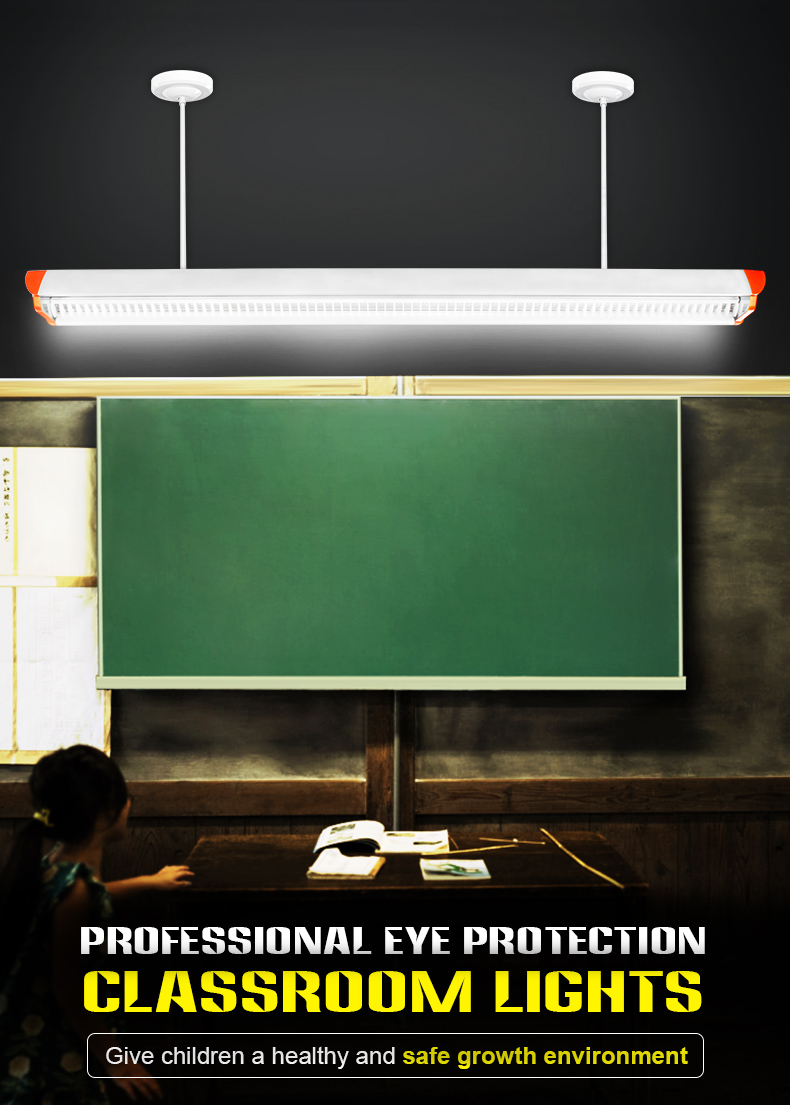 LED blackboard light grille student eye protection classroom light full grid anti-glare school training class institution/library/office pendant lamp.