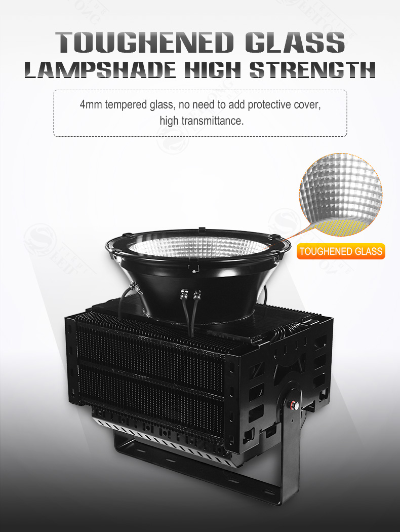 800w 1000w 1500w Outdoor LED Tower crane Light Super bright high power industrial chandelier of sports stadium in municipal construction site