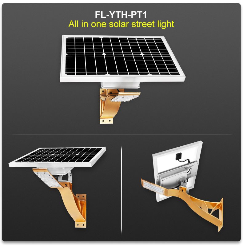 Wall-mounted LED solar light for roads, country roads garden lighting FL-YTH-PT1