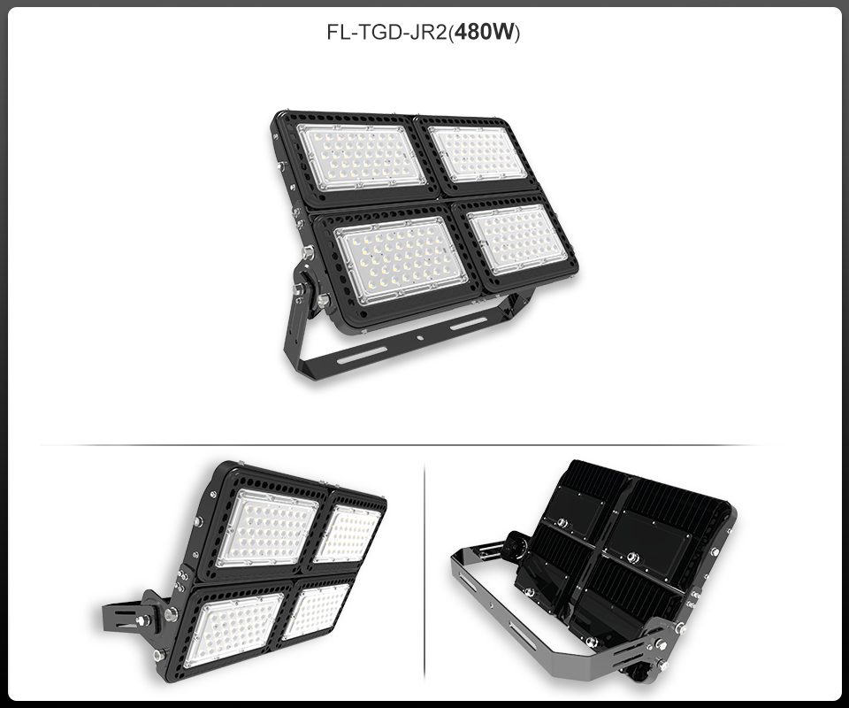 IP65 module 480w 720w 960w high efficacy for sports football field badminton hall led stadium flood light