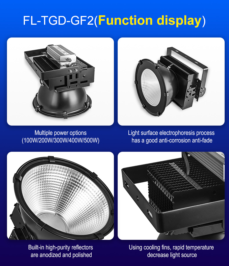 LED tower crane lamp engineering construction search light 200w 300w 400w 500w led flood light FL-TGD-GF2