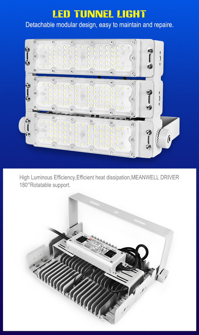 China manufacturer selling high quality low price ip66 CE certification led tunnel light 150w