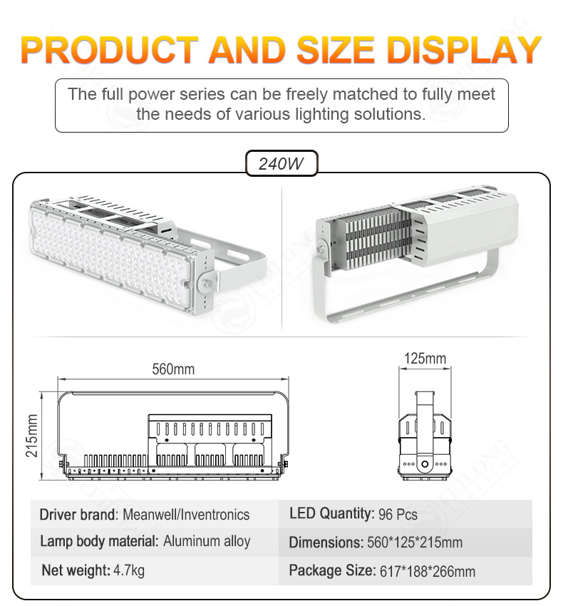 1500w 1200watt Indoor Outdoor Stadium light Volleyball Badminton Tennis Court Football Stadium LED Flood Lighting