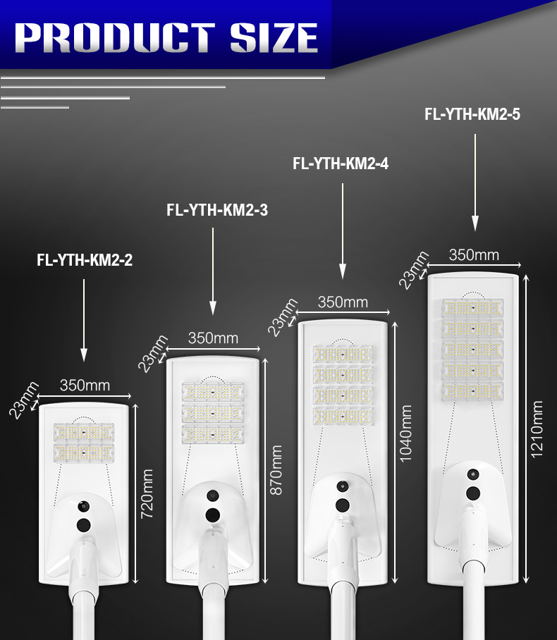 Latest version high efficacy smart solar street light with CCTV camera for garden road lights