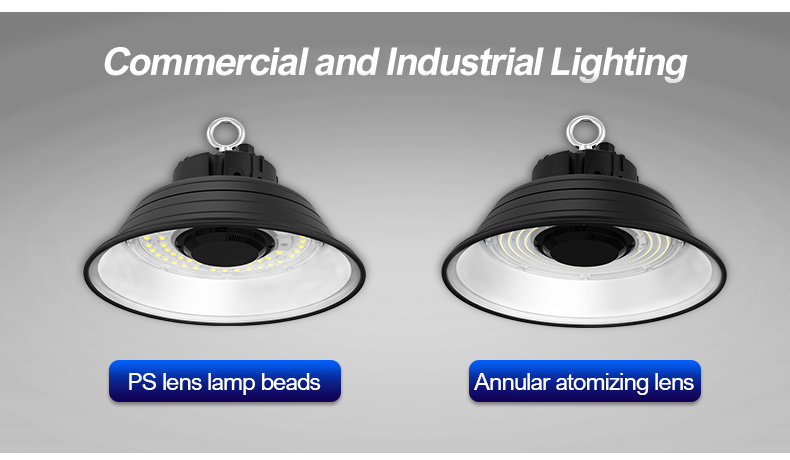 Factory warehouse industrial lighting Waterproof IP65 Modern 120W 150W 200W LED High Bay Light