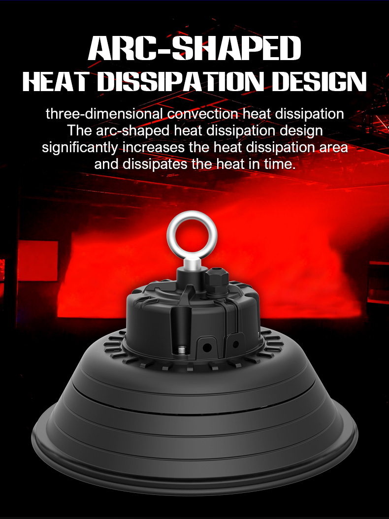 Factory warehouse industrial lighting Waterproof IP65 Modern 120W 150W 200W LED High Bay Light