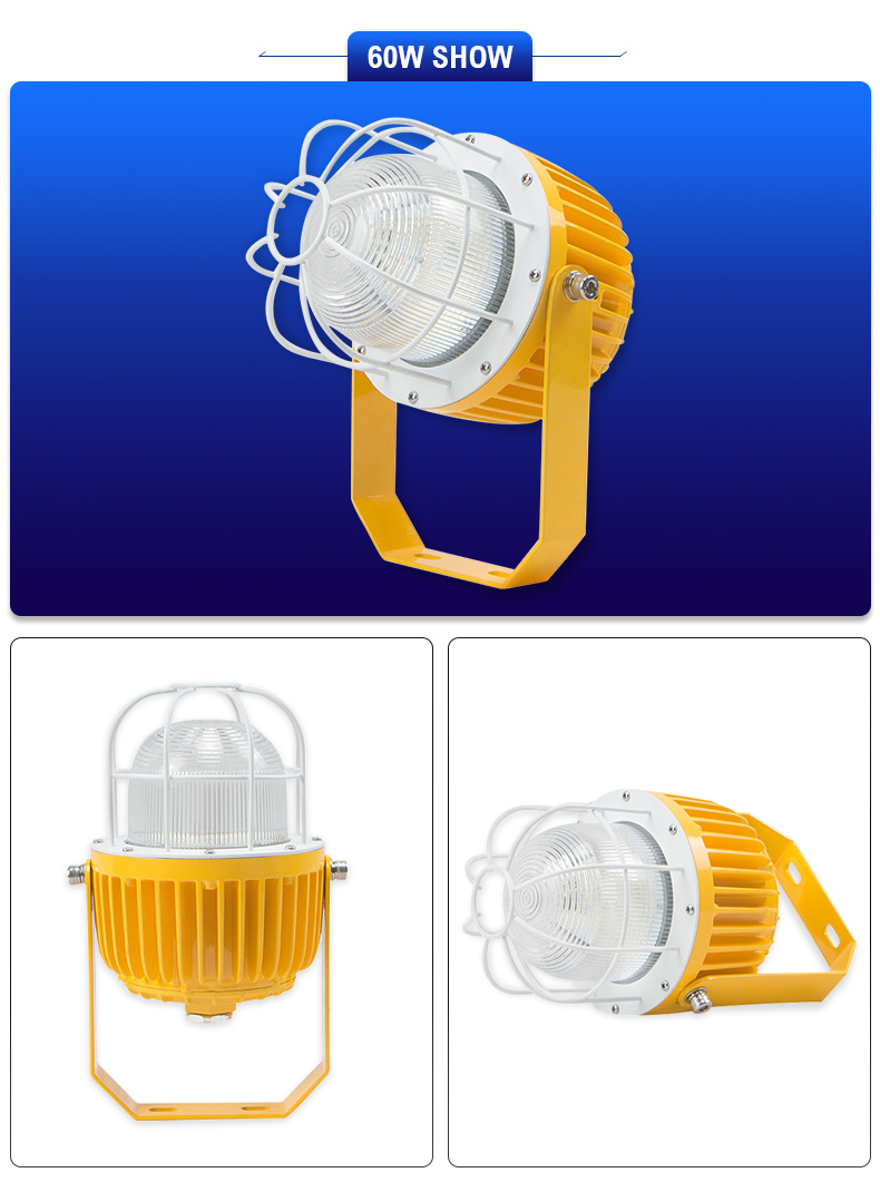 New round die-cast aluminum LED High Bay Explosion-proof Lamp Sales 60w 120w Factory Working Lighting Gas Station Lighting for warehouse/coal mine/basement