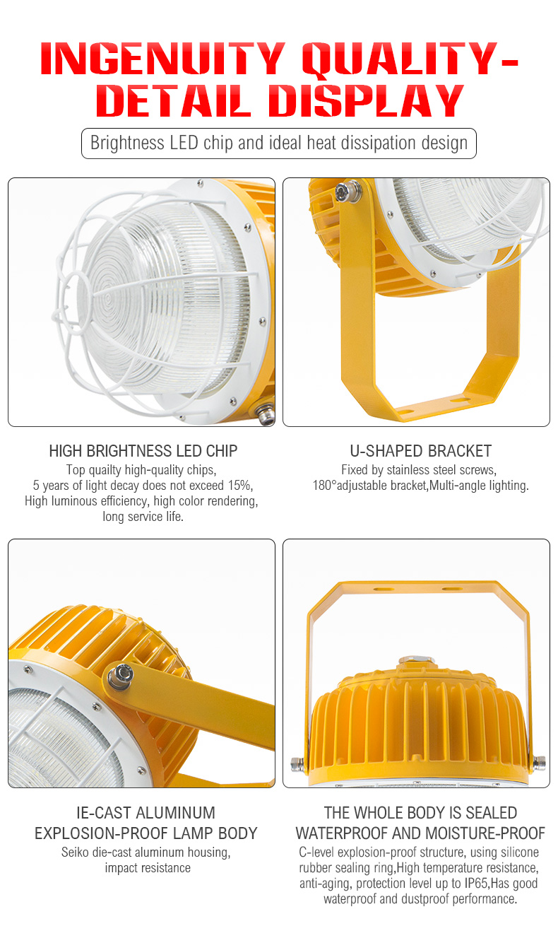 New round die-cast aluminum LED High Bay Explosion-proof Lamp Sales 60w 120w Factory Working Lighting Gas Station Lighting for warehouse/coal mine/basement