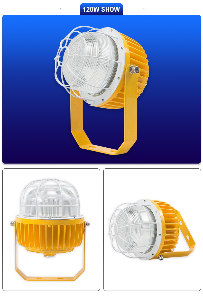 New round die-cast aluminum LED High Bay Explosion-proof Lamp Sales 60w 120w Factory Working Lighting Gas Station Lighting for warehouse/coal mine/basement