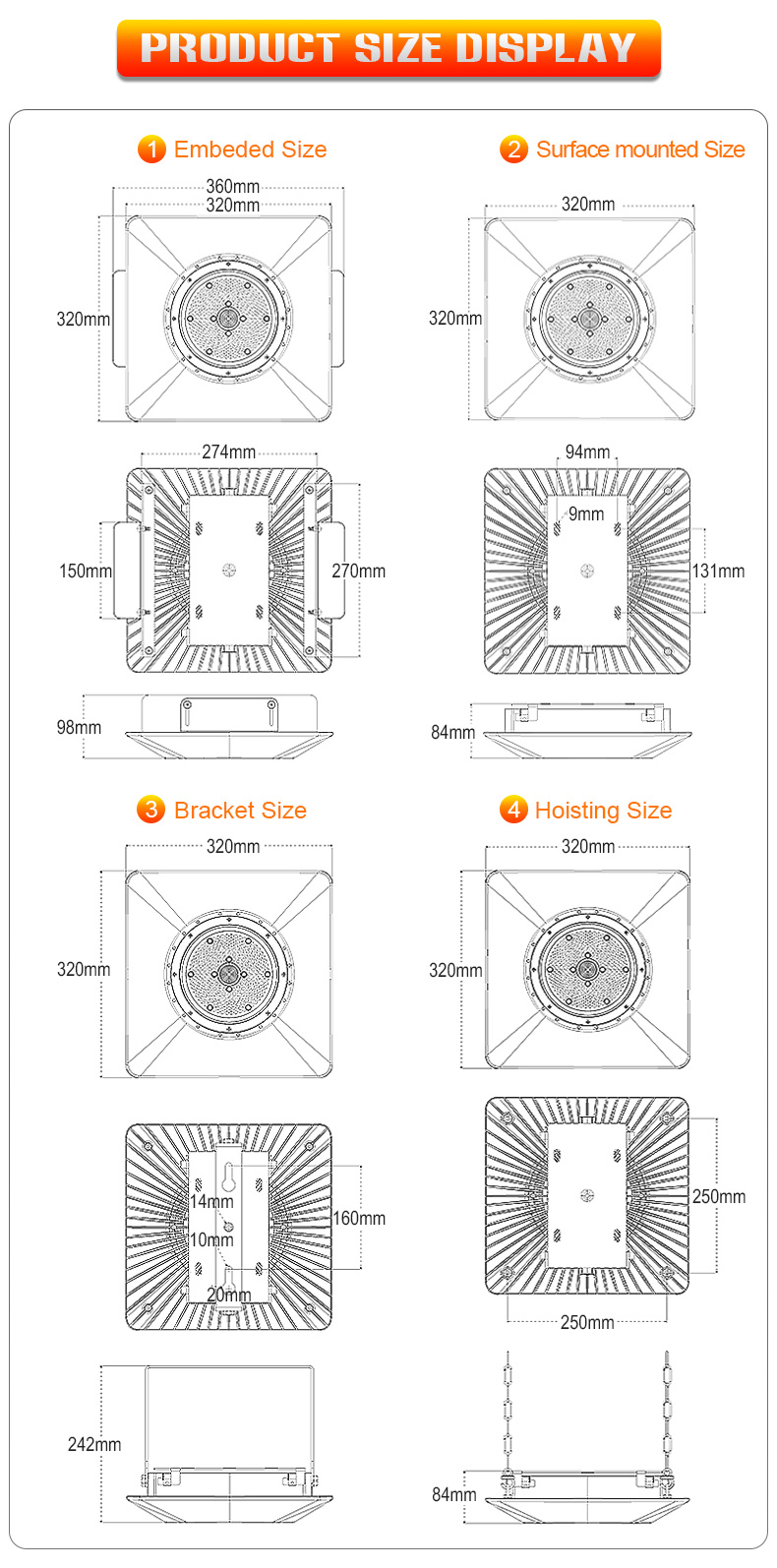 Wholesale high ligh efficient philips LED Gas Station Light replacment module 120w 150watt outside recessed led canopy pendant bracket lights FL-YZD-KM4