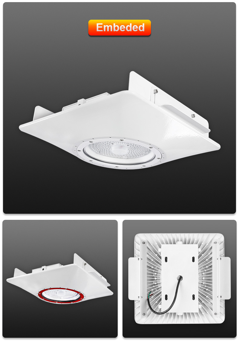 Wholesale high ligh efficient philips LED Gas Station Light replacment module 120w 150watt outside recessed led canopy pendant bracket lights FL-YZD-KM4