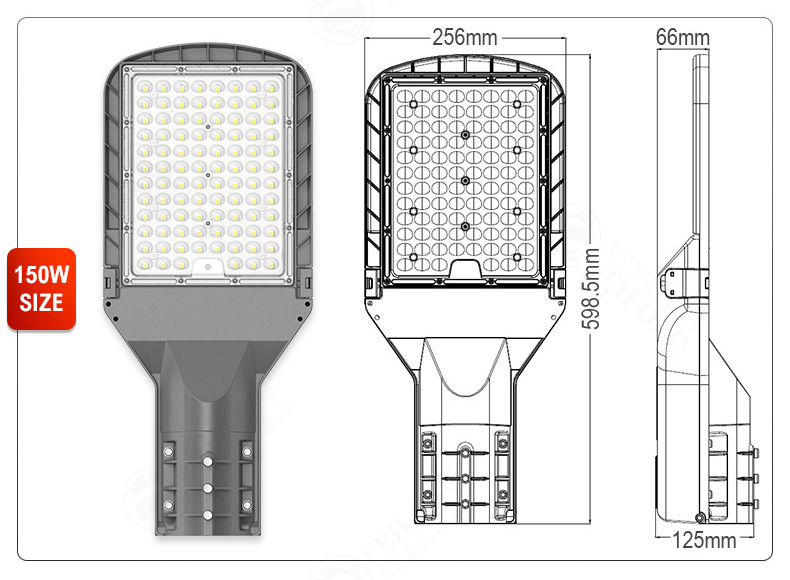 Wholesale Aluminum Outdoor IP65 Waterproof 50w 100w 150W led street garden light park garden lighting