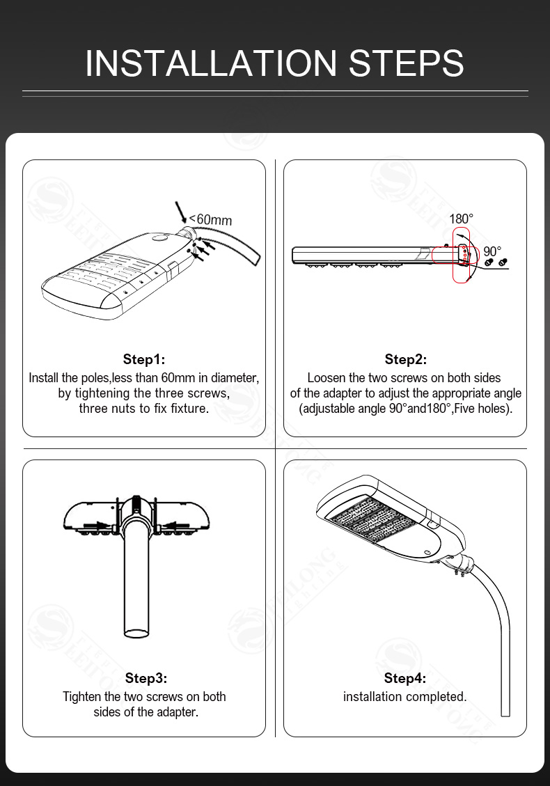 Best Price List IP65 100W 150W 200W 300W Garden Outdoor LED Street Light