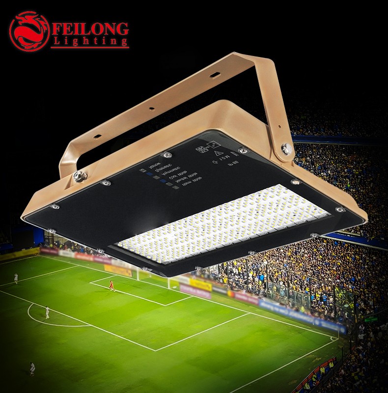 100w 200w Led Flood Lights IP66 Waterproof outdoor 300w cricket baseball stadium lighting Adjustable windproof bracket