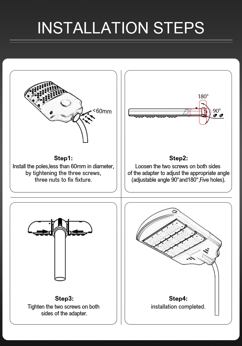 50w 100w Street Light High Quality Ip65 Outdoor Road Project Lighting 200w 250w 300w Outdoor Led Street Light