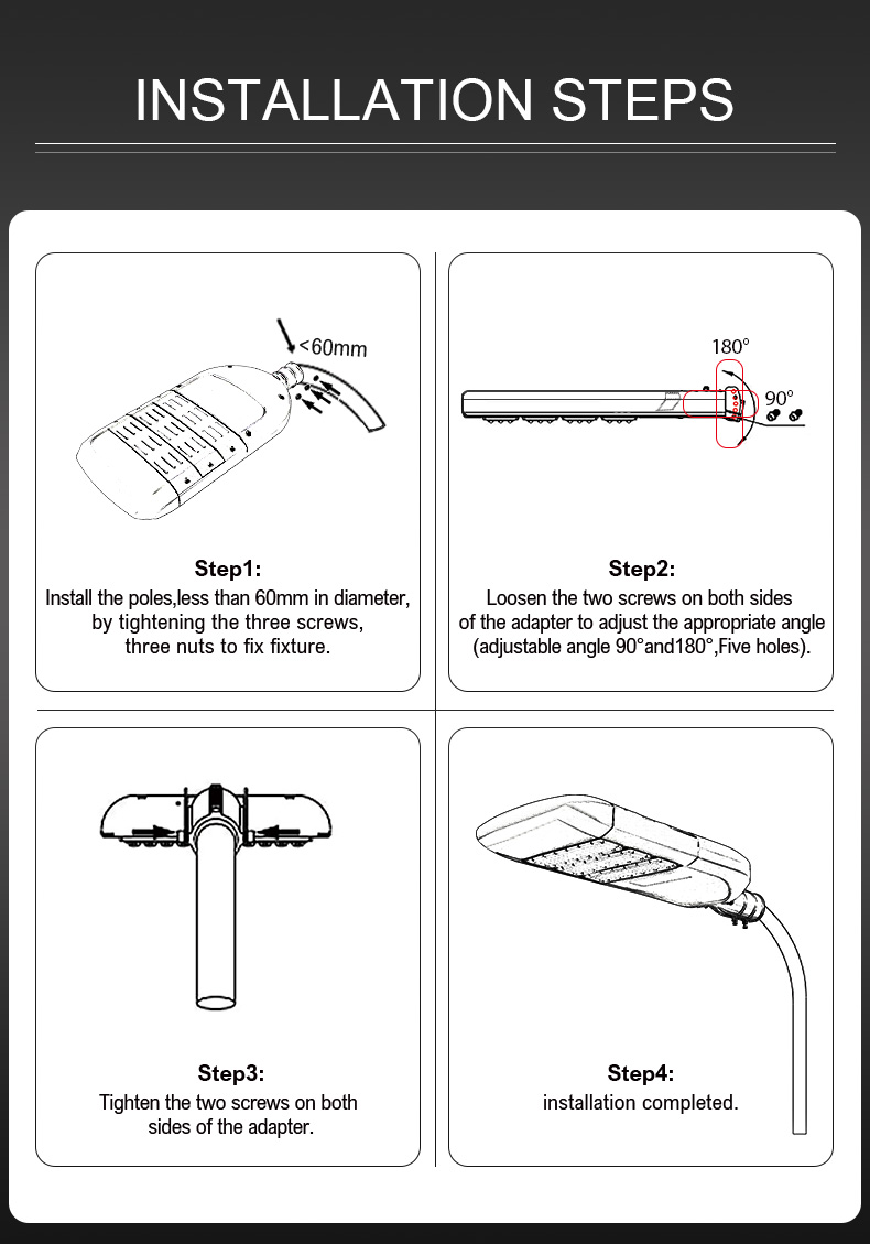 Factory Direct Supply high pole 50W 100W road garden lights 150W 200W 250watt 300w LED Street Light