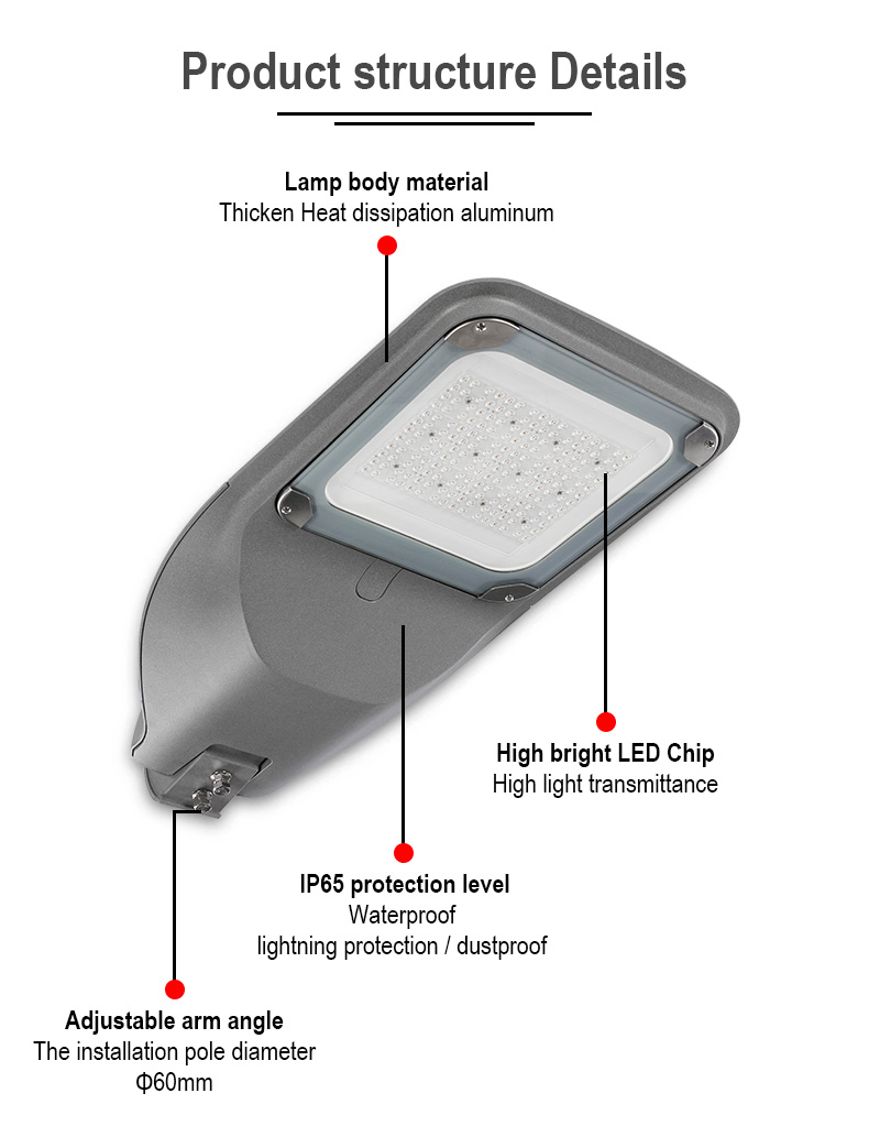 High Lumen Aluminum Outdoor Waterproof IP65 Courtyard garden road 150W 300W LED street lights