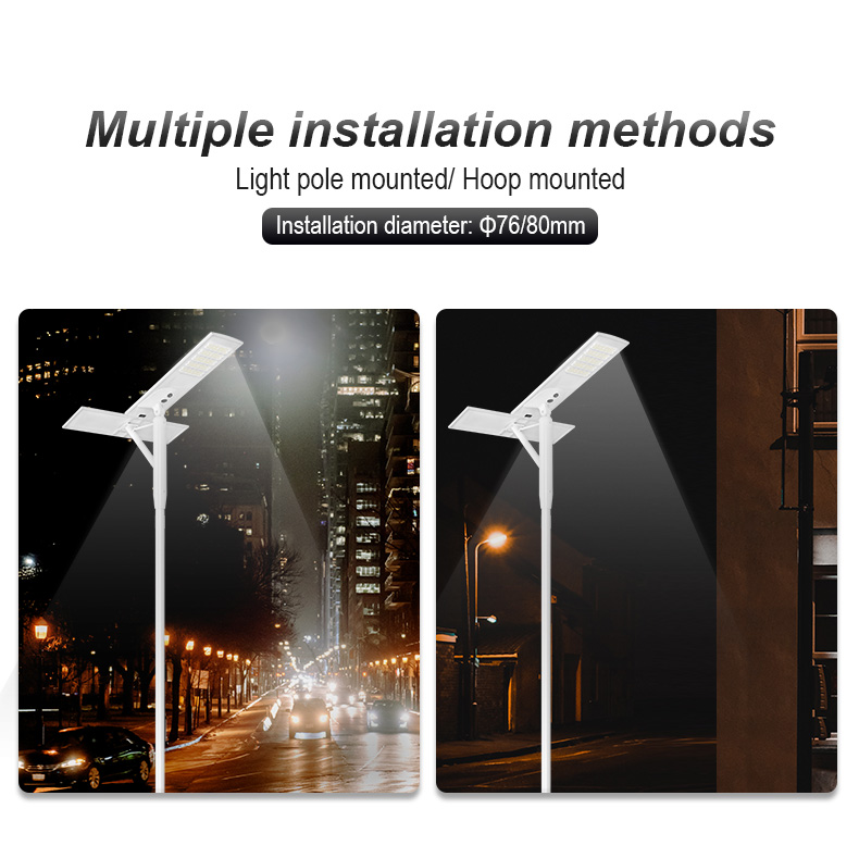 Ip65 Outdoor All In One Solar Street Lamp motion sensor 90W 120W 200W 300Watt Integrated Led Solar Street Light with CCTV camera