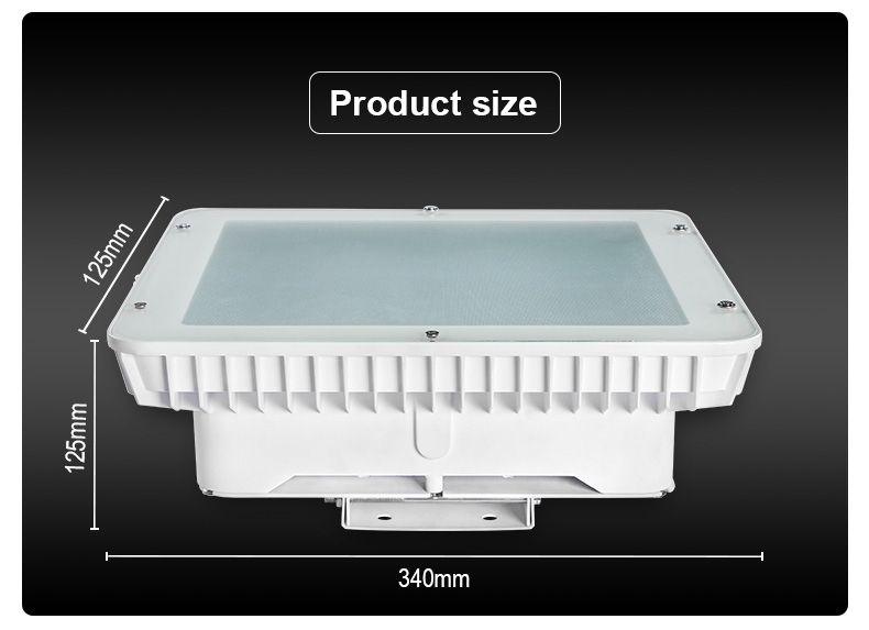 Gas Station Canopy Petrol Led Light Ip65 Outdoor 100w 150watt 200w Led Canopy Light