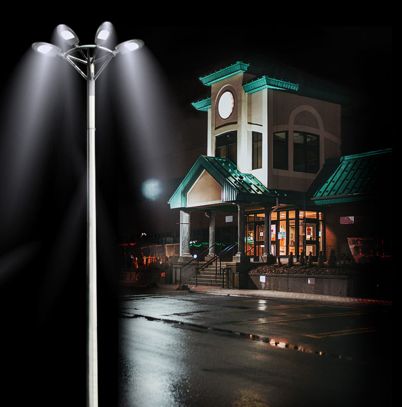 Outdoor Pole Light Poles Solar led Street Light Pole Hexagonal Galvanized Pole Highway Light Poles For road Light