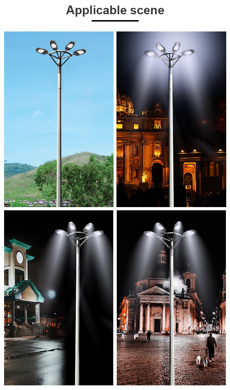 Outdoor Pole Light Poles Solar led Street Light Pole Hexagonal Galvanized Pole Highway Light Poles For road Light