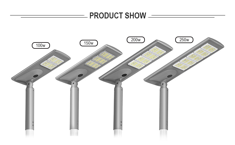 New design Outdoor Road Project Lighting Motion Sensor Lamp IP65 Waterproof 100W 150W 250Watt city LED Street light