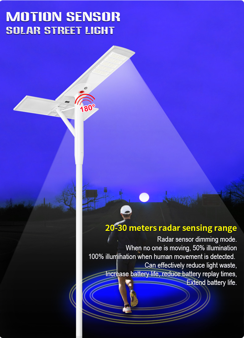 Ip65 Outdoor All In One Solar Street Lamp motion sensor 90W 120W 200W 300Watt Integrated Led Solar Street Light with CCTV camera
