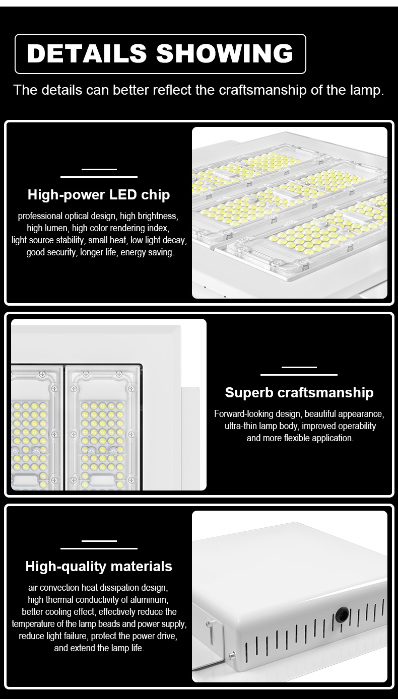 CB certificated Wholesale High Quality Bright Outside Explosive-proof Recessed 100W 150W 200Watts led gas station canopy light