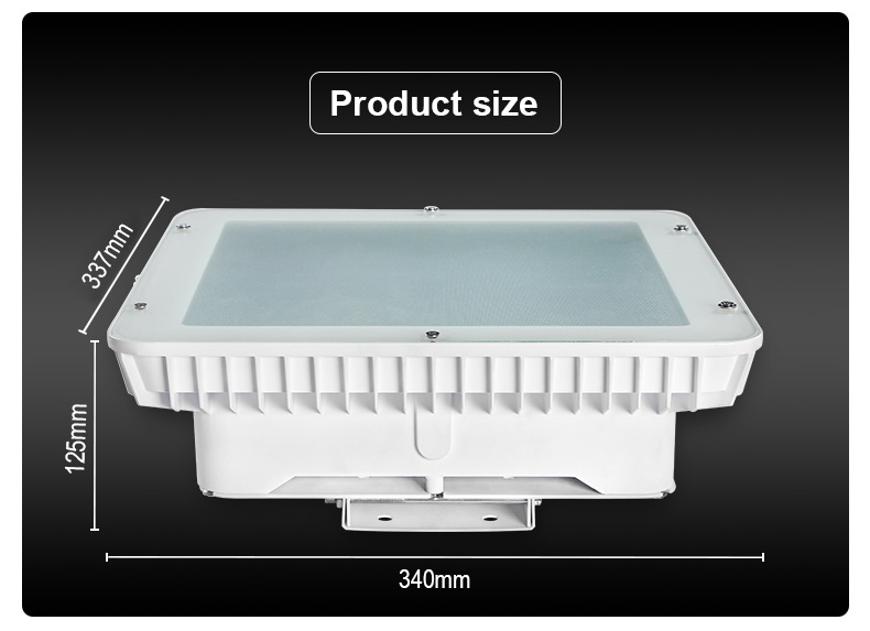 Gas Station Canopy Petrol Led Light Ip65 Outdoor 100w 150watt 200w Led Canopy Light