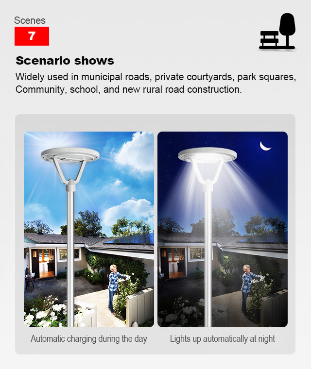 Wholesale Ip65 Smart 20Watt Led Solar Garden Light