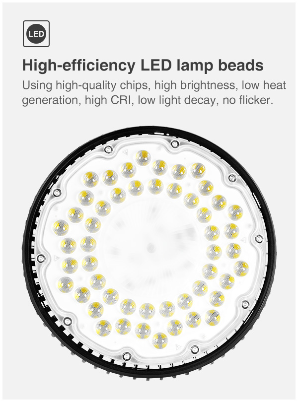 Outdoor E39/E40 Waterproof String Lights 150W 200W LED high bay Patio lights For workshop warehouse